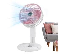 Ventilador de escritorio recargable, ventilador personal USB de 3 | Ventilador de refrigeración portátil con inclinación de 120 grados, plegable y expandible, enfriador de aire silencioso para