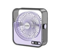 Ventilador De Escritorio: Refrigerador Recargable Por USB, Flujo De Aire Continuo De 100 Velocidades, Circulador Personal Silencioso, Diseño Compacto De Inclinación Ajustable | Solución De Refrigeraci