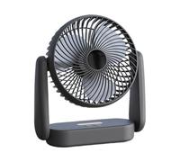 Ventilador De Escritorio Silencioso - Ventilador Personal USB, Ventilador Mesa Portátil | 3 Velocidades, Ventilador Refrigerante, Iluminación Ambiente, Ideal Hogar y Oficina