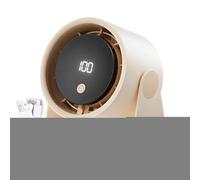 Ventilador de Escritorio Silencioso,Ventilador Portátil de 100 Velocidades Recargable por USB | Soplador y Circulador de Aire con Pantalla LED para Camping Dormitorio Coche Habitación