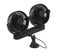 Ventilador de escritorio USB - Auto Cooling Fan | Portable Car Fan | USB Car Fan Auto Cooler | Cool Gadgets Air Conditioner 360 grados Rotatable, 3 Speeds Suction Cup 12 V 24 V Cooler For RV Sedan