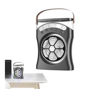 Ventilador de escritorio - Ventilador silencioso de alto | Recargable de mano con nebulización de agua | Máquina de refrigeración de velocidades giratoria de 180° para clima cálido