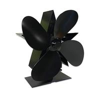 Ventilador de estufa 4 ventiladores alimentados por calor silencioso y eficiente para troncos de madera, habitación grande y grande