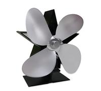 Ventilador de estufa 4 ventiladores alimentados por calor silencioso y eficiente para troncos de madera, habitación grande y grande