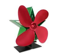 Ventilador de estufa 4 ventiladores alimentados por calor silencioso y eficiente para troncos de madera, habitación grande y grande