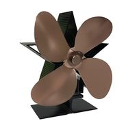 Ventilador de estufa 4 ventiladores alimentados por calor silencioso y eficiente para troncos de madera, habitación grande y grande