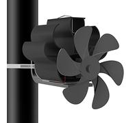 Ventilador de Estufa 6 Palas, Ventiladores para Chimeneas, Ventilador Estufa Leña para Estufas de Pellets/Gas/Estufas de Leña/Ventilador Calor/Utensilios Chimenea/Circulación de Aire Caliente