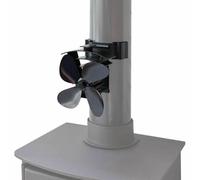 Ventilador de estufa alimentado por calor con tubo de combustión magnético Va...