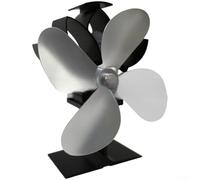 Ventilador de estufa con calor, ventilador de chimenea con calor | Circulador de aire silencioso de 18,5 x 13,5 x 21,5 cm, 180-210 CFM para estufas de leña, calefacción doméstica (YL801