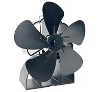 Ventilador de estufa de 5 aspas adecuado para quemadores de leña, chimeneas, espacio de vida cálido, no requiere electricidad. Ventilador de estufa de leña