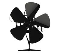 Ventilador de estufa de 5 aspas de aleación de aluminio, funciona con calor, no necesita pilas, repuesto de estufa de leña, alimentado por calor, no eléctrico