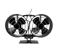 Ventilador De Estufa De Leña - Circulador De Chimenea Ecológica, Soplador Silencioso De Doble Cabezal | De Distribución Accionado Por Calor Áreas De Uso De Calentadores De Leña