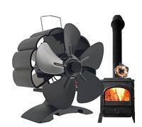 Ventilador de estufa de leña, funciona con calor, ventilador accionado por calor, no eléctricos, silenciosos, accesorios para estufa de leña