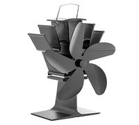 Ventilador de estufa de leña silencioso para el hogar, distribución eficiente del calor, negro, bronce, oro, plata, colores, estufa, soplador, alimentado por calor, no eléctrico, hogar