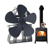 Ventilador De Estufa De Madera - Silent Blade Spin, Base De Motor Conducida Por Calor | Circulador De Flujo De Aire De Autoenjunto, Unidad De Chimenea Compacta, Accesorio De Calentamiento Ecológico Pa