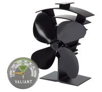 Ventilador de estufa Valiant Premium IV y termómetro magnético | Juego de acc...