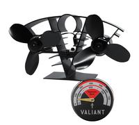 Valiant Whirlwind Stove Fan Doble Hoja y Estufa Magnética Termómetro