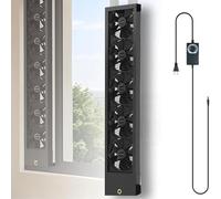 Ventilador De Extracción Vertical Para Ventanas Corredizas De 35-105 Cm - Se Ajusta Al Marco Superior E Inferior, Instalación Rápida Sin Herramientas, Flujo De Aire Ajustable Para Dormitorios 60-65CM