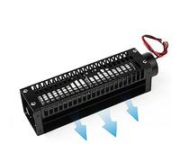 Ventilador de Flujo Cruzado con Protección Contra Sobrecalentamiento Negro | Fabricado en acero al carbono, impulsor agrandado, silencioso, apto for ascensores, dormitorios, etc.(50150,12V)