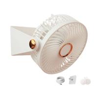 Ventilador de flujo de aire para hámsteres, soporte de ventilación montable alimentado por USB, unidad de diseño de carcasa de jaula, guía de uso del marco, ventilador de jaula para hámster, para de