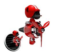 Ventilador de fragancia compacto - Clip de ambientador de coche recargable con diseño de hélice de aromaterapia | Difusor de elegante y duradero para decoración de salpicadero