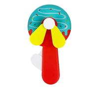 Ventilador de funcionamiento manual, activa el flujo de aire, recuerdos de fiesta, ventilador personal de verano, forma de mantenerse fresco, prensa de mano, dibujos animados sostenibles para