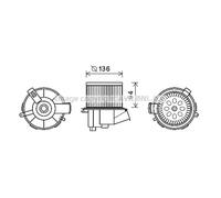 Ventilador de habitáculo AVA COOLING PE8387