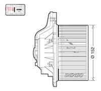 Ventilador de habitáculo DENSO DEA41015