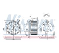 Ventilador de habitáculo NISSENS 87022