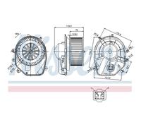 Ventilador de habitáculo NISSENS 87030