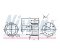 Ventilador de habitáculo NISSENS 87061