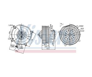 Ventilador de habitáculo NISSENS 87103