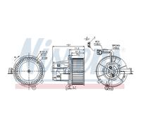 Ventilador de habitáculo NISSENS 87109