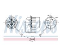 Ventilador de habitáculo NISSENS 87155
