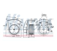 Ventilador de habitáculo NISSENS 87176