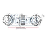 Ventilador de habitáculo NISSENS 87187