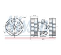 Ventilador de habitáculo NISSENS 87212