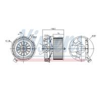 Ventilador de habitáculo NISSENS 87214