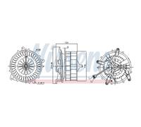 Ventilador de habitáculo NISSENS 87217