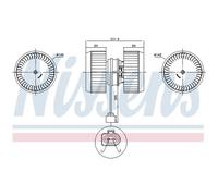 Ventilador de habitáculo NISSENS 87238