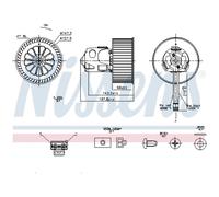 Ventilador de habitáculo NISSENS 87240