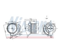 Ventilador de habitáculo NISSENS 87243