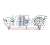Ventilador de habitáculo NISSENS 87259