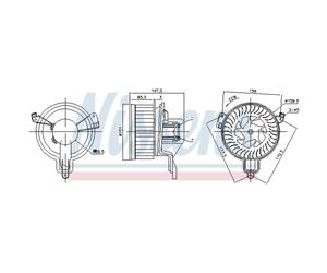 Ventilador de habitáculo NISSENS 87259