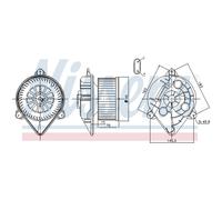 Ventilador de habitáculo NISSENS 87265