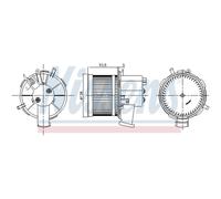Ventilador de habitáculo NISSENS 87303