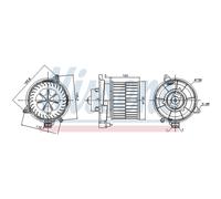 Ventilador de habitáculo NISSENS 87311