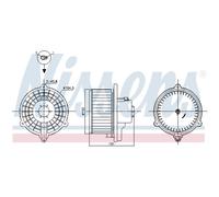 Ventilador de habitáculo NISSENS 87388