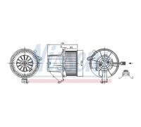 Ventilador de habitáculo NISSENS 87391