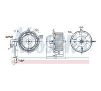 NISSENS Ventilador habitÃ¡culo para VOLKSWAGEN: Golf, Vento, Golf Cabriolet (Ref: 87404)